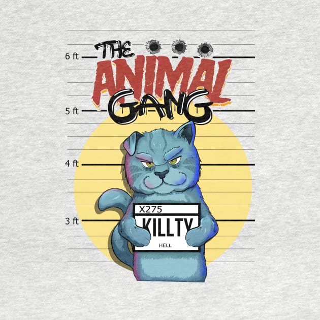 the animal gang cat urban style by the house of parodies